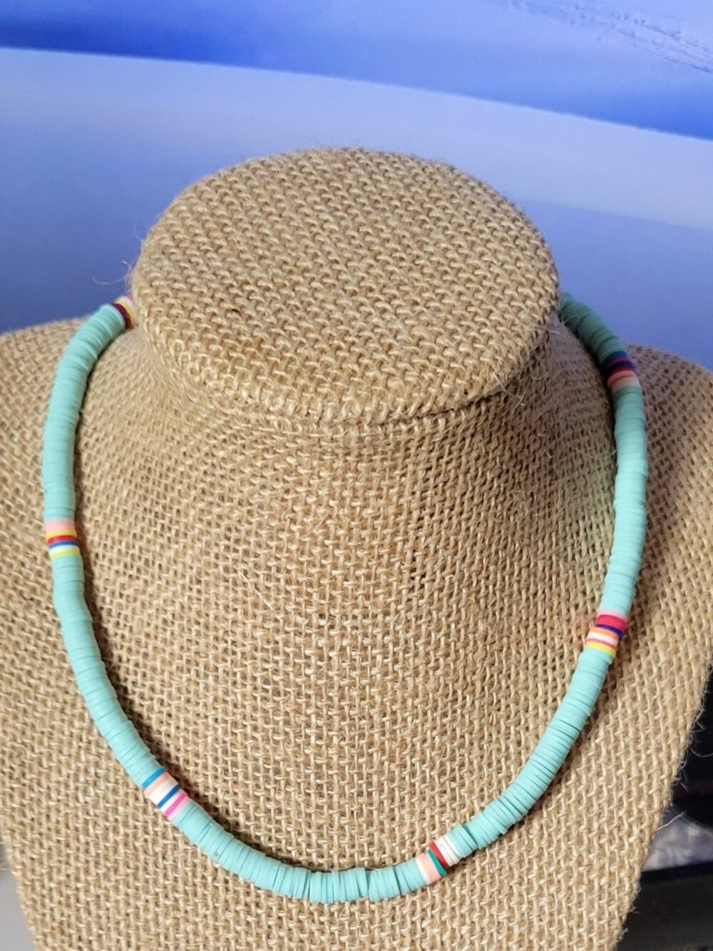 Stylish Boho Colorful Polymer Clay Necklaces